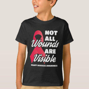 Herz-Krankheit-Bewusstsein Geschenk Nicht alle Wun T-Shirt