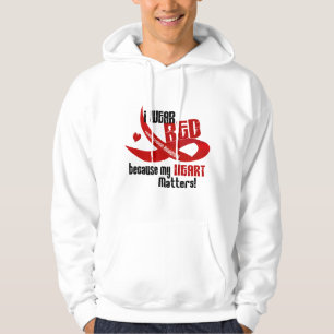 Herz-Krankheit trage ich Rot für MICH 33 Hoodie