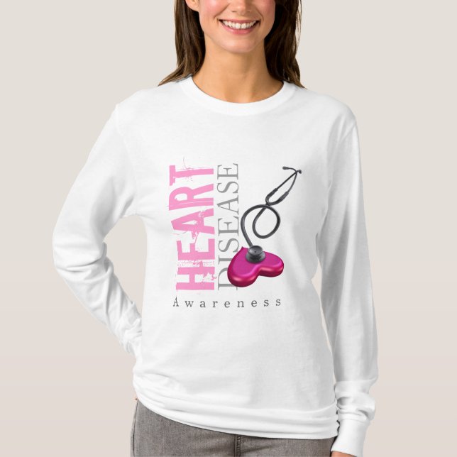 Herz-Krankheits-Bewusstsein T-Shirt (Vorderseite)