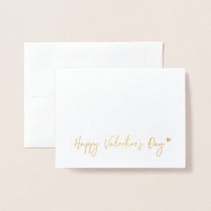 Herz-Kranz Valentinstagskarte aus Goldfolie Folienkarte