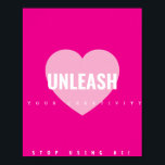 Herz Kreativität Poster Künstler Nicht-KI<br><div class="desc">Das ist nicht nur Wandkunst - es ist Ihr täglicher kreativer Bescheid. Häng es ab. Sehen Sie es sich an. Glauben Sie es. Entfesseln Sie es.</div>