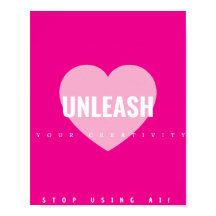 Herz Kreativität Poster Künstler Nicht-KI