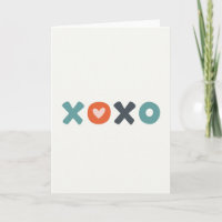 Herz Kreis Xoxo Liebeskarte