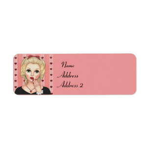 Herz-Kreislauf-Girl Blonde Kopf Vase Luscious Lipp