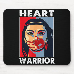 Herz Krieger Frauen Ich Trage Rot Native Disease A Mousepad