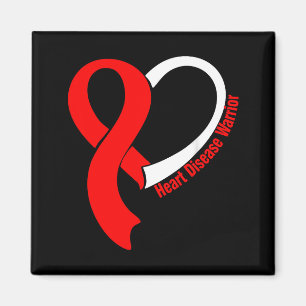 Herz-Krieger-Monat Herz-Band Herz-Krankheit-Bewuss Magnet