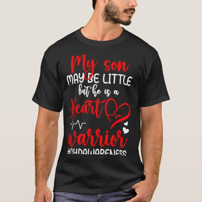 Herz-Krieger-Mutter CHD-Bewusstsein CHD-Mutter ein T-Shirt (Vorderseite)