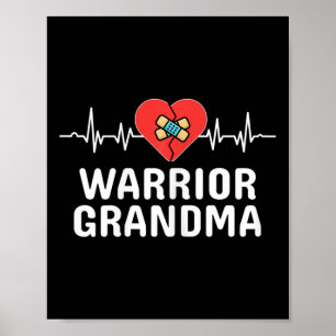 Herz-Krieger-Oma Chd Angeborene Herzkrankheit Poster