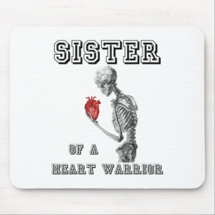Herz Krieger Schwester Skelett Mensch Herzkrankhei Mousepad