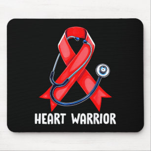 Herz-Krieger-Stethoskop Roter Krankenpfleger Herzk Mousepad
