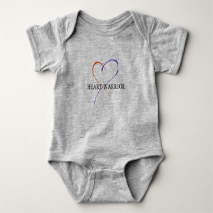 Herz-Kriegers-Baby-Bodysuit Baby Strampler
