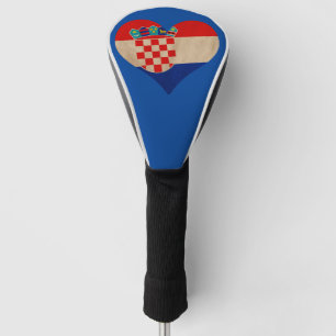 Herz Kroatiens Golf Headcover