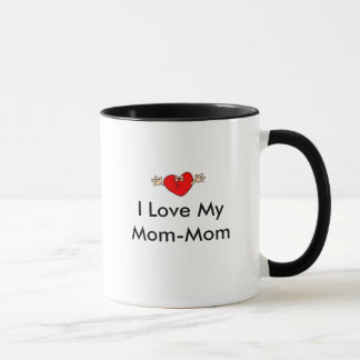Herz-Küssen, i-Liebe meine Mama-Mama Tasse