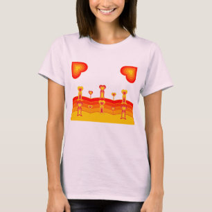 Herz-Landschaft Damen T-Shirt