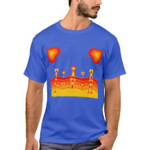 Herz-Landschaft-T-Shirt