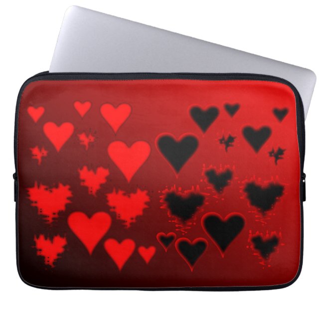 Herz Laptopschutzhülle (Vorderseite)