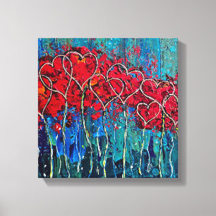 Herz-Leinwand drucksvoll Leinwanddruck