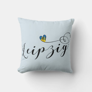 Herz Leipzig, Deutschland, Sachsen Kissen