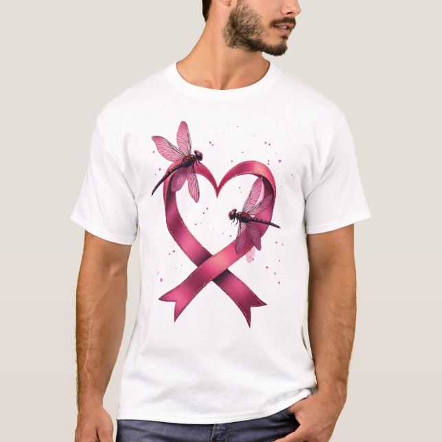 Herz Libellen Männer Frauen Kind T-Shirt (Vorderseite)