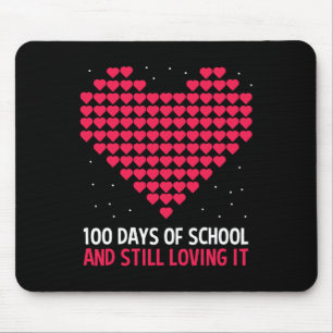 Herz Liebe 100 Tage Schulgeschenk für Lehrer stu Mousepad