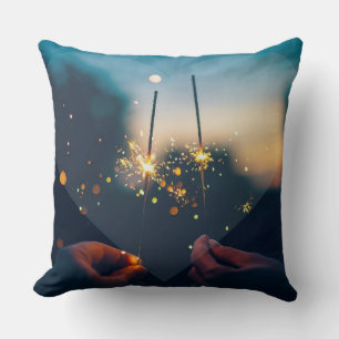 Herz Liebe Blue Heart Kissen