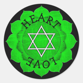 Herz Liebe Chi Green Chakra Stickers