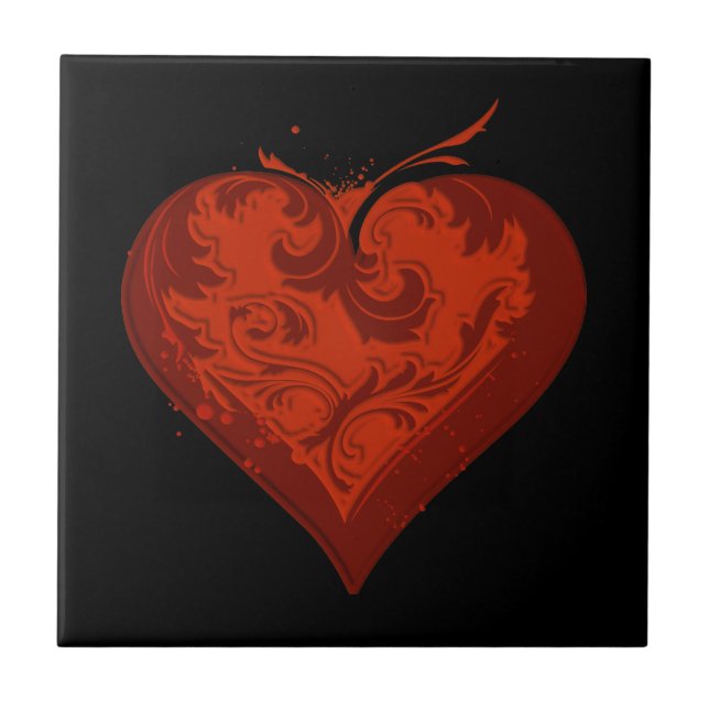 Herz/Liebe Fliese (Vorderseite)