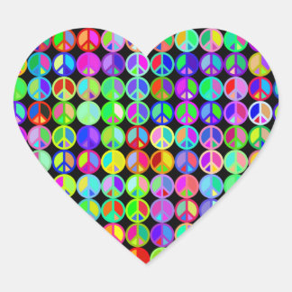 Herz-Liebe-Friedensaufkleber Herz-Aufkleber