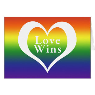 Herz-Liebe gewinnt Regenbogen