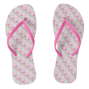 Herz Liebe Hochzeit Cupcake Bridesmaid Flip Flops