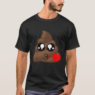 Herz-Liebe kacken Emoji T-Shirt