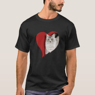 Herz Liebe Kätzchen Für Tier Und Süße Katze T-Shirt