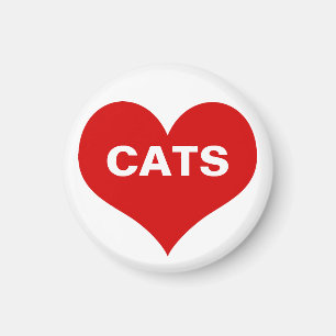 Herz (Liebe) Katzen Magnet