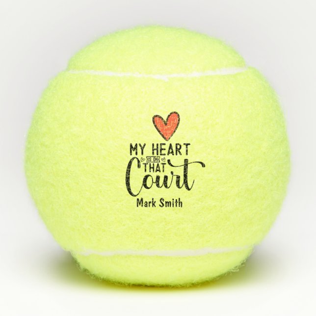 Herz Liebe Mein Herz ist auf dem Hofe Valentine Tennisbälle (Vorderseite)