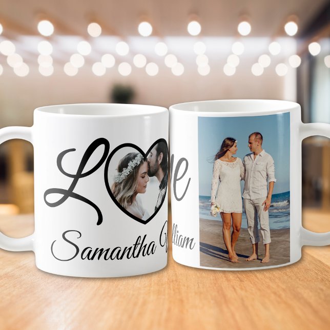 Herz-Liebe personalisiert Valentinstag Geschenk Kaffeetasse (Von Creator hochgeladen)
