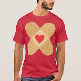 Herz-Liebe-Plakatherzen liebende Krankenschwester T-Shirt