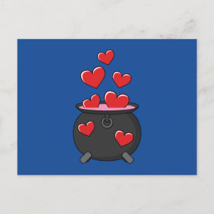 Herz-Liebe-Pop Feiertagspostkarte