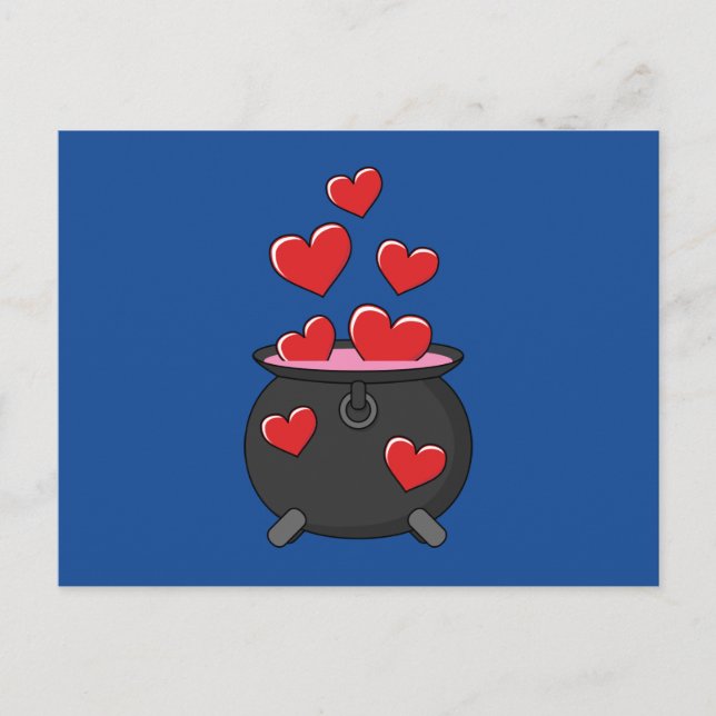 Herz-Liebe-Pop Feiertagspostkarte (Vorderseite)