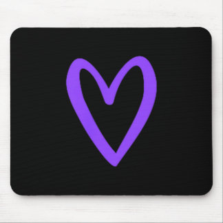 Herz Liebe Retro Vintage Kleines Lila Herz Valenti Mousepad