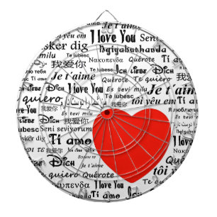 Herz Liebe Sie Dartscheibe