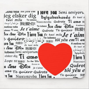 Herz Liebe Sie Mousepad