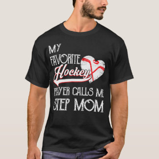 Herz Liebe Süß Lieblings Eishockeyspieler Nennt Mi T-Shirt