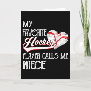 Herz Liebe Süß Lieblings Hockey Spieler Nennt Mich Karte
