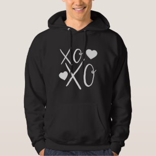 Herz Liebe Xoxo weißen Herzen Valentinstag Hoodie