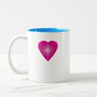 Herz Liebe Zweifarbige Tasse