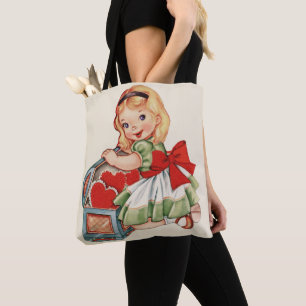 Herz Mädchen Kind Retro Süße Kinder