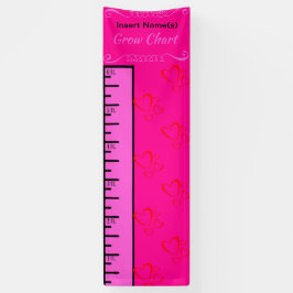 Herz-Mädchen wachsen Diagramm Banner