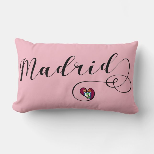 Herz Madrid Cushion, Spanisch Lendenkissen (Vorderseite)