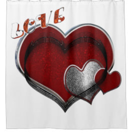 Herz Magic Duschvorhang