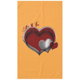 Herz Magic Orange Cotton Tableclout Tischdecke